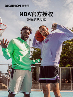 DECATHLON 迪卡侬 NBA运动休闲卫衣秋季男连帽卫衣长袖运动上衣I NBA LOGO - 黑色 L