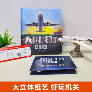 大国飞行C919（送手工飞机模型）立体书3D翻翻书 中国商用飞机大型民用客机 婴幼儿童科普百科机关书