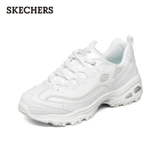 斯凯奇（Skechers）珠珠熊老爹鞋女运动休闲厚底增高百搭复古季149463 白色/WHT 36 正常码，脚背宽高选大半码