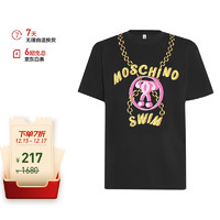 MOSCHINO 个性印花男士T恤1903 2803  黑色 M