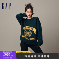 Gap男女冬季2023保暖针织衫842158毛衣 深绿色 165/88A(S)亚洲尺码