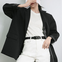 牛当家女士皮带黑色针扣真皮腰带休闲百搭时尚裤带礼盒 29mm宽黑色 100cm