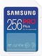 SAMSUNG 三星 PRO Plus 全尺寸 256GB SD存储卡，高达 180 MB/秒，V30无反光镜相机