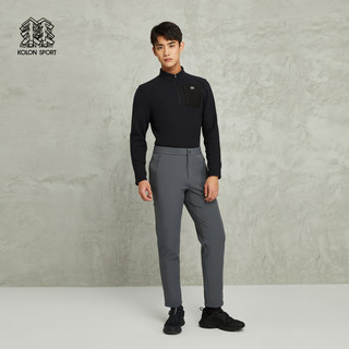 KOLON SPORT可隆软壳裤男防泼水防风防寒专业版运动长裤子 烟灰AS 200/5XL