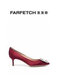 MANOLO BLAHNIK 女士Hangisi 中跟鞋FARFETCH发发奇