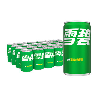 88VIP：可口可乐 雪碧含汽饮料迷你柠檬味汽水200ml*24罐整箱