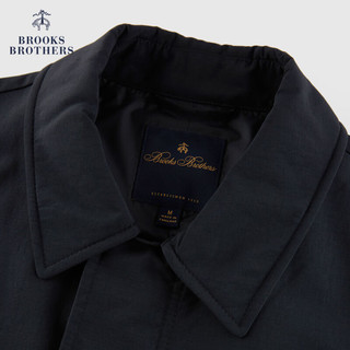 布克兄弟（BrooksBrothers）男士秋轻薄差旅通勤休闲风衣外套 0004-黑色 M