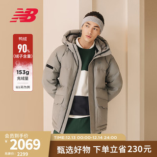 NEW BALANCE23男款冬季潮流时尚百搭保暖连帽羽绒服 GR NPD44041 L