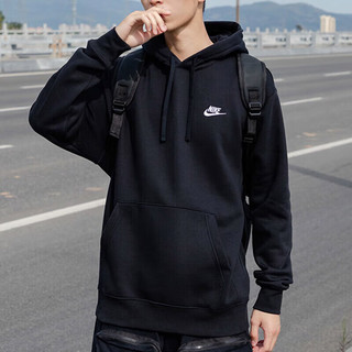 耐克（NIKE）男装 运动服跑步训练舒适休闲时尚连帽卫衣套头衫 BV2655-010 S(165/84A)