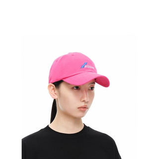 WE11DONE中性男女同款经典字母logo刺绣棒球帽鸭舌帽 粉色 OS