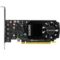 丽台（LEADTEK） NVIDIA Quadro P系列 炒股/制图/美工设计专业图形显卡 P600 2G GDDR5 (Mini DP*4)