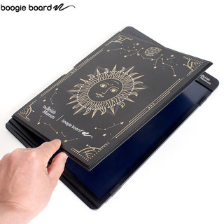 boogie board 绘玩手写板Blackboard14英寸液晶小黑板局部擦写透明手绘屏幕绘画板 神秘塔罗（黑色）-14英寸（标配）
