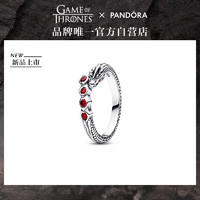 PANDORA 潘多拉 权力的游戏系列闪耀巨龙造型戒指女创意轻奢 192968C01 56mm