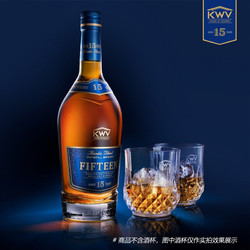 KWV 白兰地 南非洋酒 750mL 1瓶 礼盒装 15年陈酿