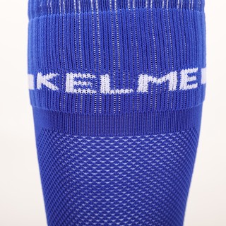 KELME/卡尔美儿童高筒足球袜过膝青少年比赛训练毛巾底加厚防滑长筒袜子男 白黑(均码:32-36)-3001款