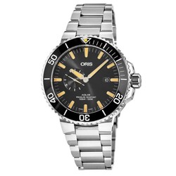 ORIS 豪利时 Aquis 小秒针日期陶瓷表圈机械男表 01 743 7733 4159-07 8 24 05PEB