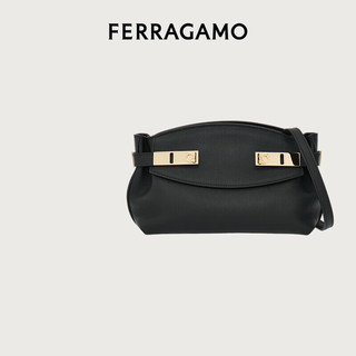 Salvatore Ferragamo 菲拉格慕 Ferragamo）女士黑色牛皮革手袋 0768846