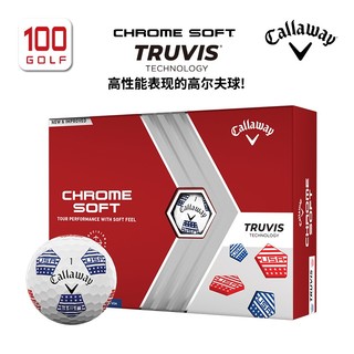 卡拉威（Callaway）高尔夫球全新TRUVIS USA小足球三层高尔夫球 TRUVIS USA 三层球