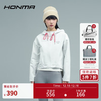 HONMA【活力系列】明星同款高尔夫服饰女士连帽外套休闲 漂白 M