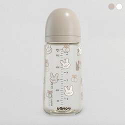 UBMOM 婴儿宝宝PPSU奶瓶 啵啵兔280ml(含M号奶嘴1个)
