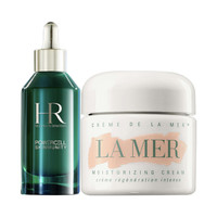 HR 赫莲娜绿宝瓶精华PRO 50ml+LA MER 海蓝之谜 精华面霜 60ml 保湿修护