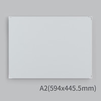 普乐士 巭克拉-思嘉（A2板面）设计手写磁性板商务磁性书写白板/教学/办公/会议/儿童画板/培训写字板 