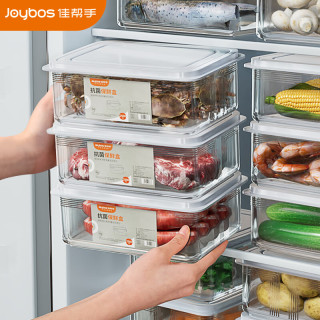佳帮手 冰箱食品级抗菌蔬菜冷冻盒  1000ml3只装