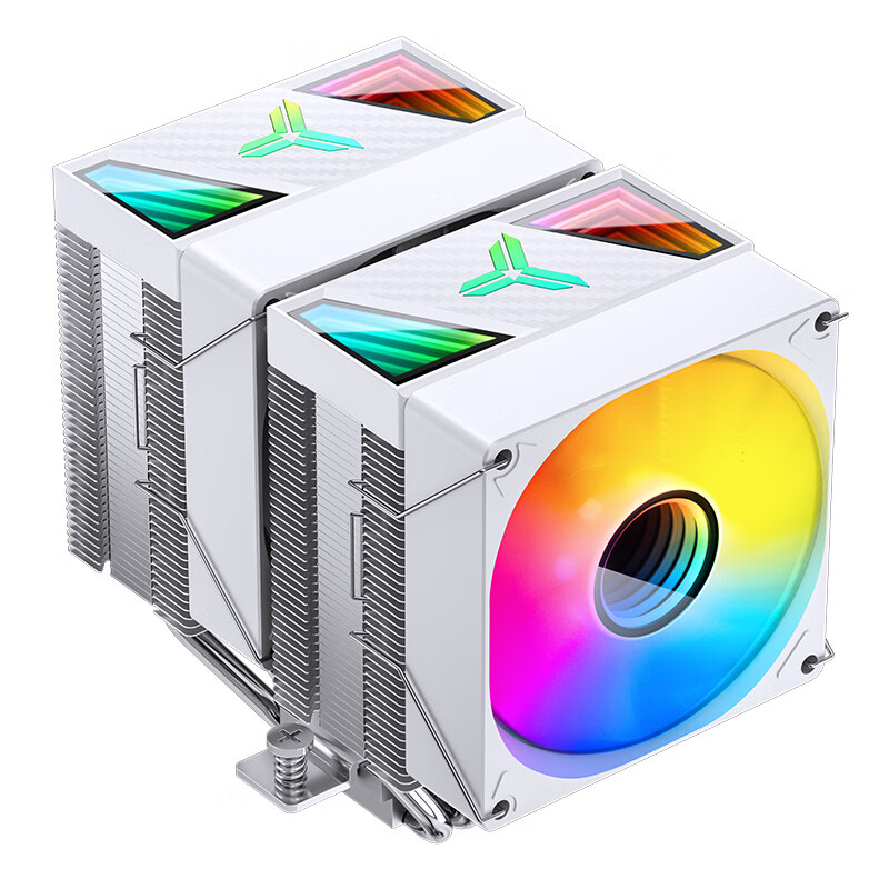 CR-1400 DV2 ARGB版白色款 CPU双塔风冷散热器(镀镍6热管/ARGB同步/PWM/136mm/多平台/硅脂)