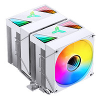 JONSBO 乔思伯 CR-1400 DV2 ARGB版白色款 CPU双塔风冷散热器(镀镍6热管/ARGB同步/PWM/136mm/多平台/硅脂)