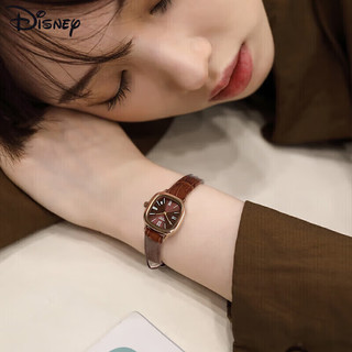 Disney 迪士尼 手表女简约气质ins风复古防水高中生方形腕表女士手表