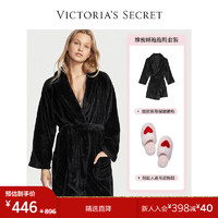 维多利亚的秘密（Victoria's Secret） 时尚保暖舒适系带睡袍家居服拖鞋套装 优雅先锋 XS/S+S（35-36）