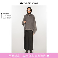 Acne Studios 春季女士常规版型缎布裹身式连身裙AF0423 黑色 38