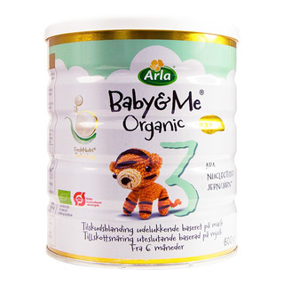 Arla 丹麦阿拉 进口有机婴儿配方奶粉 婴幼儿奶粉 1罐 3段 白金罐 效期24.12