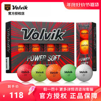 Volvik 高尔夫球二层球Power Soft 彩球golf双层球彩色球团购定制