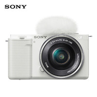 SONY 索尼 Vlog微单相机 ZV-E10 标准镜头E PZ 16-50mm F3.5-5.6 OSS套装 白色(ZV-E10L)升级版数码相机