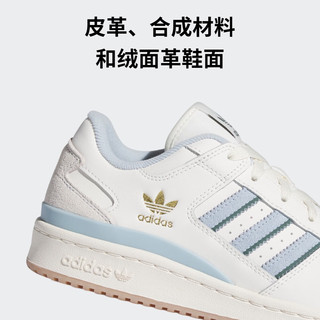 adidas 阿迪达斯 三叶草FORUM LOW CL女子休闲篮球鞋板鞋IG3964 白/浅灰/蓝 42.5(265mm)