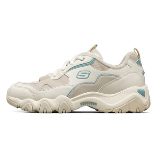 斯凯奇（SKECHERS）女鞋 秋冬运动轻质缓震老爹鞋舒适加绒保暖时尚厚底休闲鞋 66666313-NAT 7/37/240mm