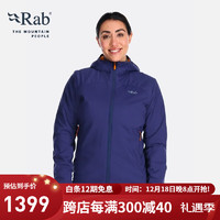 RabRAB睿坡Xenair超轻高山夹克女士户外运动棉服QIP-02 藏蓝色-DIK 12