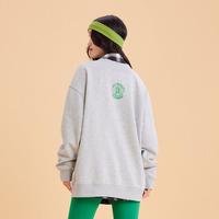 ONLY V领印花设计宽松落肩卫衣