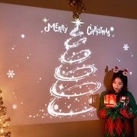 乐贴 圣诞节装饰品主题礼物投影仪灯场景布置树拍照道具氛围拍摄小礼品