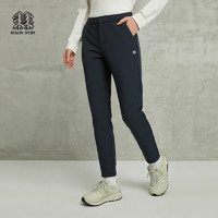 KOLON SPORT可隆软壳裤女防泼水防风防寒专业运动长裤子 黑色BK 165/M