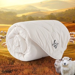 LOVO 乐蜗家纺 罗莱生活旗下品牌 100%澳洲进口羊毛冬被子 7.8斤200x230cm白色