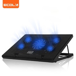 ECOLA 宜客莱 笔记本电脑散热器15.6英寸游戏本散热支架 风速可变 黑色 NBC-905BK