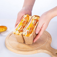 天喜（TIANXI）三明治包装纸早餐卷汉堡纸面包烘焙防油用纸吐司食品三文治包装纸 三明治包装纸(英文50张)