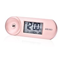 SEIKO 精工 日历贪睡夜灯温度计闹钟家用办公液晶显示电子钟