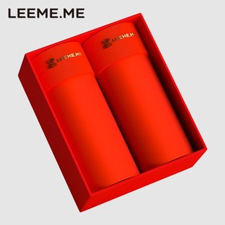 LEEME.ME粒米红内裤男抗菌透气本命年内裤平角裤结婚喜庆裤头 M(170/80)