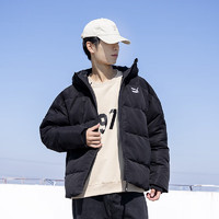 彪马（Puma）男装 冬季黑色简约羽绒外套加绒保暖羽绒服 537685-01 3XL(195/112A)