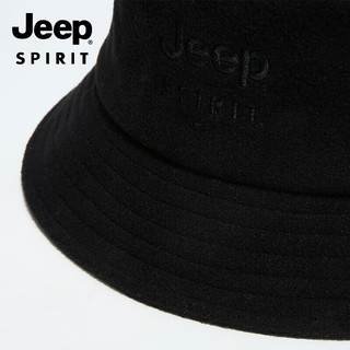 吉普（JEEP）帽子男女士冬季加绒加厚保暖渔夫帽款冬帽钓鱼帽运动骑行户外男帽A0603 黑色