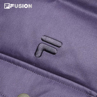 FILA FUSION斐乐潮牌羽绒服耐女2024春时尚宽松翻领休闲外套 明耀紫-PU 170/88A/L