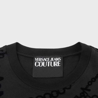 范思哲Versace Jeans Couture女装女士Necklace印花T恤黑色L